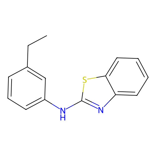 N-(3-ethylphenyl)-1,3-benzothiazol-2-amine structure