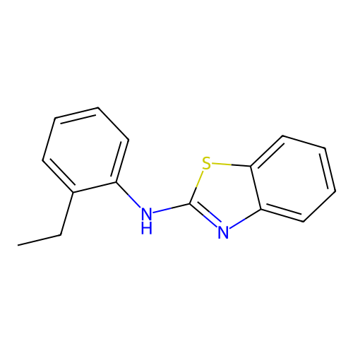 N-(2-ethylphenyl)-1,3-benzothiazol-2-amine structure