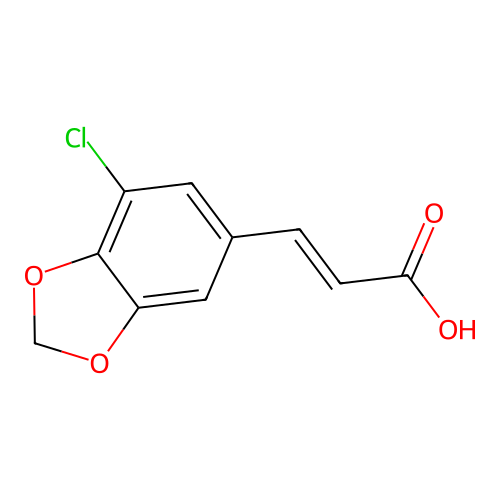 3-(7-Chloro-1,3-benzodioxol-5-yl)prop-2-enoic acid structure