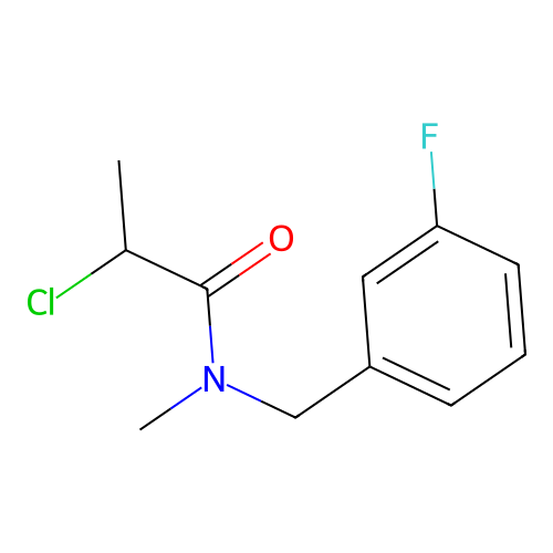 2-chloro-N-((3-fluorophenyl)methyl)-N-methylpropanamide structure