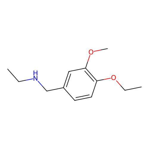 [(4-Ethoxy-3-methoxyphenyl)methyl](ethyl)amine structure