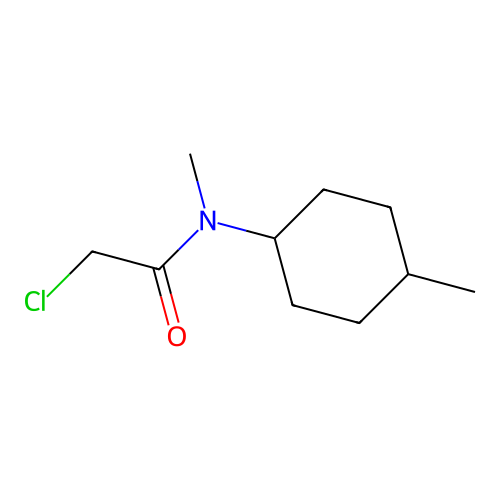 2-chloro-N-methyl-N-(4-methylcyclohexyl)acetamide structure