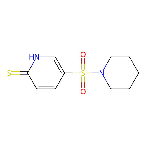 5-(1-Piperidinylsulfonyl)-2(1H)-pyridinethione structure