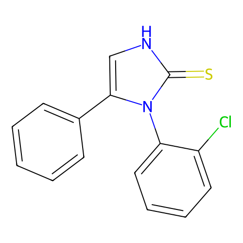 1-(2-chlorophenyl)-5-phenyl-1H-imidazole-2-thiol structure
