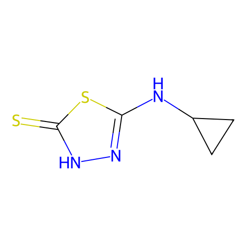 5-(Cyclopropylamino)-1,3,4-thiadiazole-2-thiol structure
