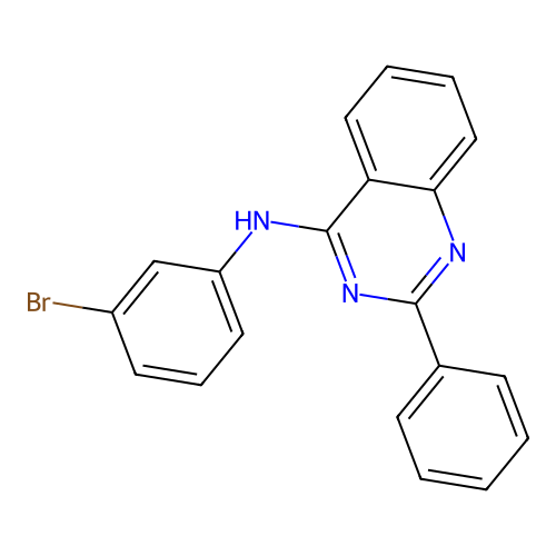 N-(3-bromophenyl)-2-phenylquinazolin-4-amine structure