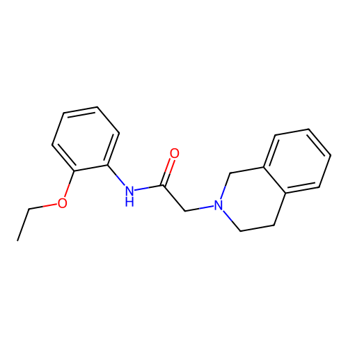 2-(3,4-dihydro-1H-isoquinolin-2-yl)-N-(2-ethoxyphenyl)acetamide structure
