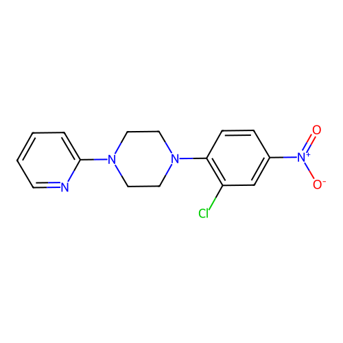 1-(2-Chloro-4-nitrophenyl)-4-pyridin-2-ylpiperazine structure
