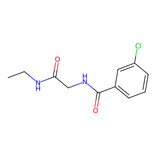 3-Chloro-N-(2-(ethylamino)-2-oxoethyl)benzamide structure