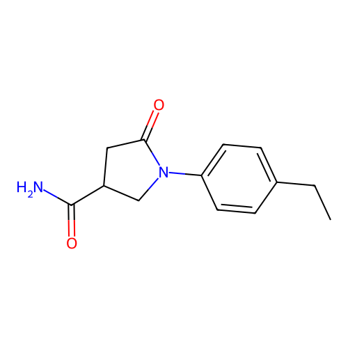 1-(4-Ethylphenyl)-5-oxopyrrolidine-3-carboxamide structure
