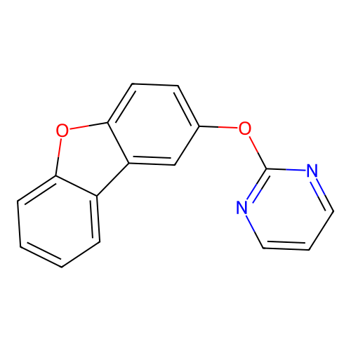 2-(Dibenzo[b,d]furan-2-yloxy)pyrimidine structure