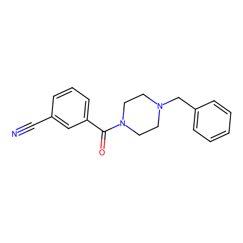 3-(4-Benzylpiperazine-1-carbonyl)benzonitrile structure