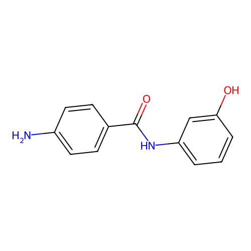 4-amino-N-(3-hydroxyphenyl)benzamide structure
