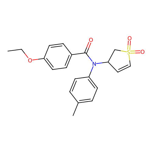 N-(1,1-dioxido-2,3-dihydrothiophen-3-yl)-4-ethoxy-N-(p-tolyl)benzamide structure