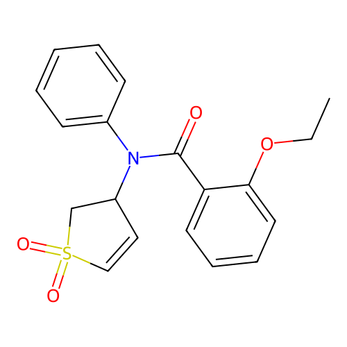 N-(1,1-dioxido-2,3-dihydrothiophen-3-yl)-2-ethoxy-N-phenylbenzamide structure