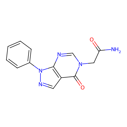 2-{4-oxo-1-phenyl-1H,4H,5H-pyrazolo[3,4-d]pyrimidin-5-yl}acetamide structure