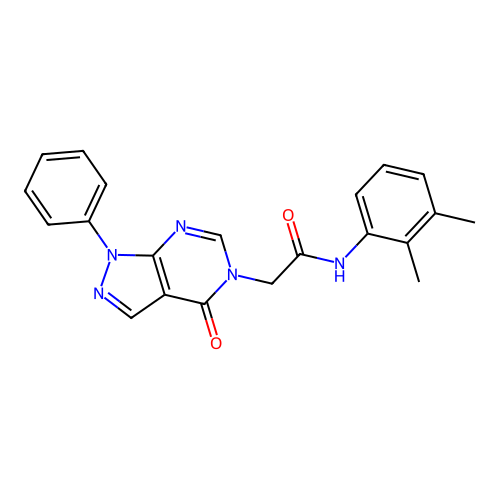 N-(2,3-dimethylphenyl)-2-(4-oxo-1-phenylpyrazolo[3,4-d]pyrimidin-5-yl)acetamide structure