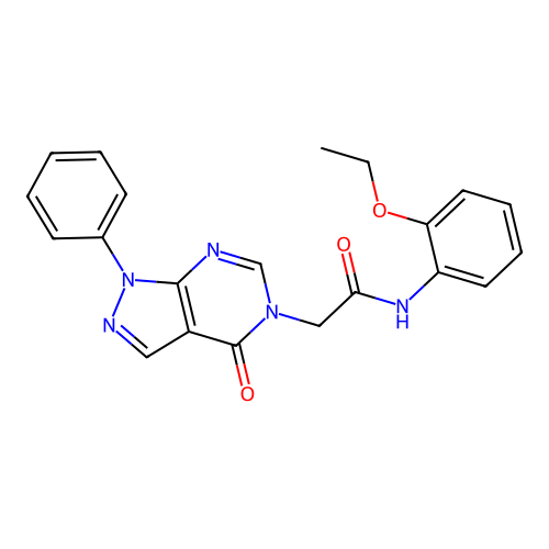 N-(2-ethoxyphenyl)-2-(4-oxo-1-phenyl-1H-pyrazolo[3,4-d]pyrimidin-5(4H)-yl)acetamide structure