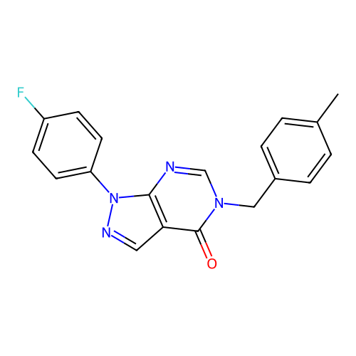 1-(4-Fluorophenyl)-5-[(4-methylphenyl)methyl]pyrazolo[3,4-d]pyrimidin-4-one structure