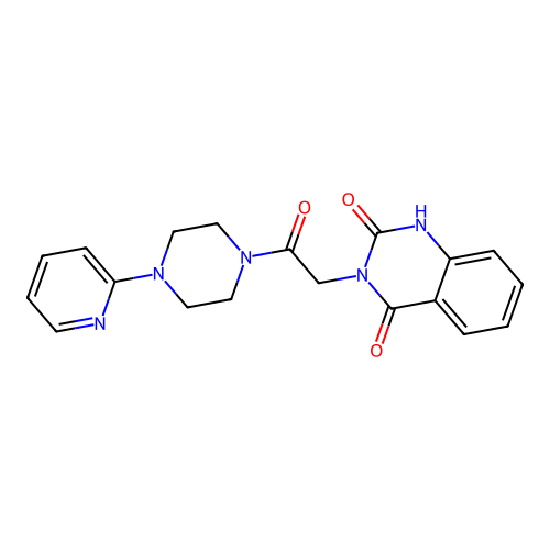 3-[2-oxo-2-(4-pyridin-2-ylpiperazin-1-yl)ethyl]-1H-quinazoline-2,4-dione structure
