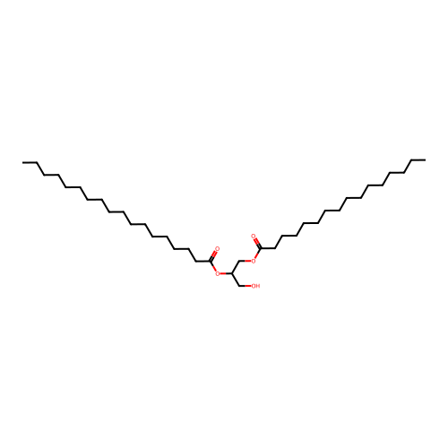 Glyceryl mono and dipalmitostearate structure