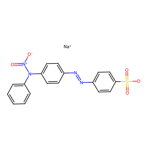 Sodium 4-((4-(nitroanilino)phenyl)azo)benzenesulphonate structure
