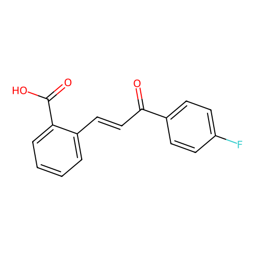 2-[(1E)-3-(4-Fluorophenyl)-3-oxoprop-1-EN-1-YL]benzoic acid structure
