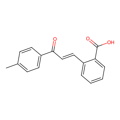 2-[(1E)-3-(4-Methylphenyl)-3-oxoprop-1-EN-1-YL]benzoic acid structure