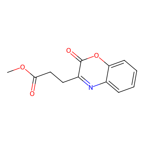 methyl 3-(2-oxo-2H-1,4-benzoxazin-3-yl)propanoate structure