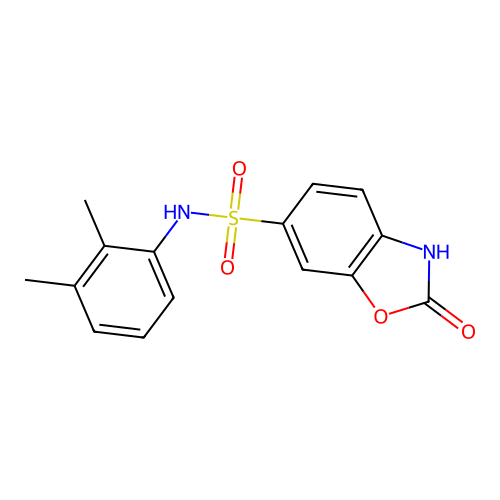 N-(2,3-dimethylphenyl)-2-oxo-3H-1,3-benzoxazole-6-sulfonamide structure