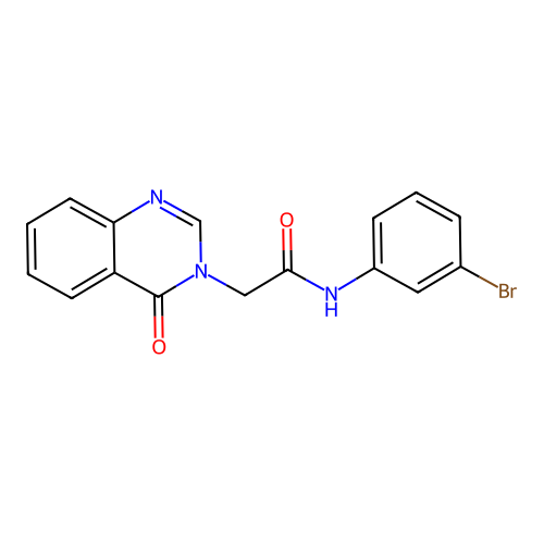 N-(3-bromophenyl)-2-(4-oxoquinazolin-3(4H)-yl)acetamide structure