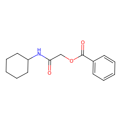 2-(Cyclohexylamino)-2-oxoethyl benzoate structure