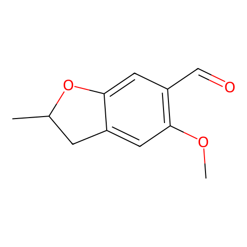5-Methoxy-2-methyl-2,3-dihydro-1-benzofuran-6-carbaldehyde structure