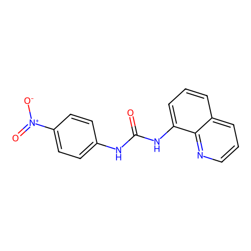 1-(4-Nitrophenyl)-3-quinolin-8-ylurea structure