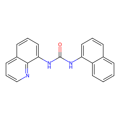 1-Naphthalen-1-yl-3-quinolin-8-ylurea structure