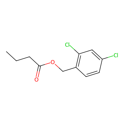 (2,4-Dichlorophenyl)methyl butanoate structure