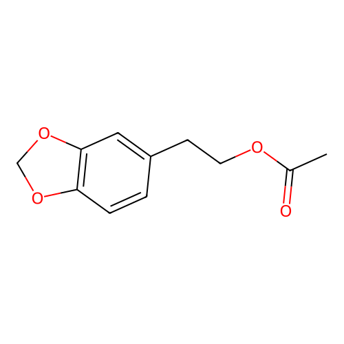 2-(1,3-Benzodioxol-5-yl)ethyl acetate structure