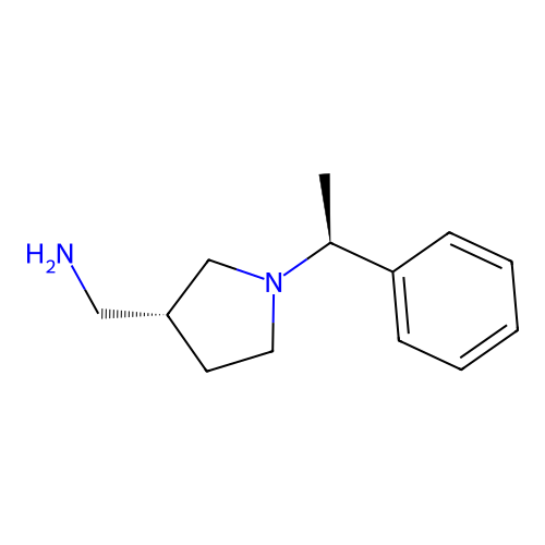((R)-1-((S)-1-Phenylethyl)pyrrolidin-3-yl)methanamine structure