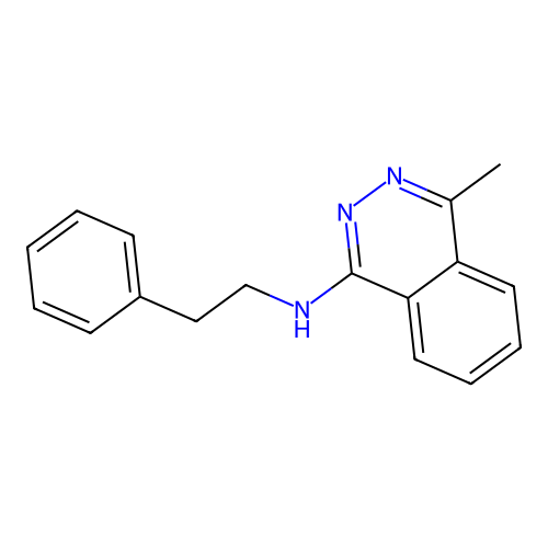 4-methyl-N-(2-phenylethyl)phthalazin-1-amine structure