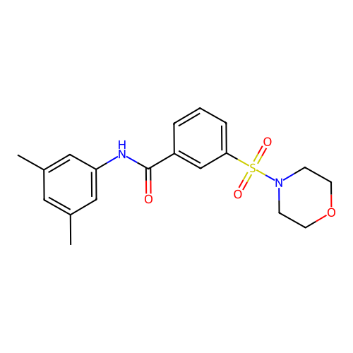 N-(3,5-dimethylphenyl)-3-(morpholinosulfonyl)benzamide structure
