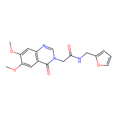 2-(6,7-dimethoxy-4-oxoquinazolin-3(4H)-yl)-N-(furan-2-ylmethyl)acetamide structure