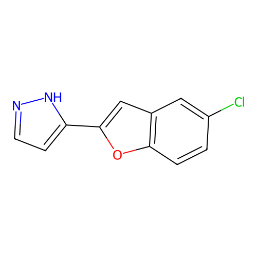 3-(5-Chloro-1-Benzofuran-2-Yl)-1H-Pyrazole structure