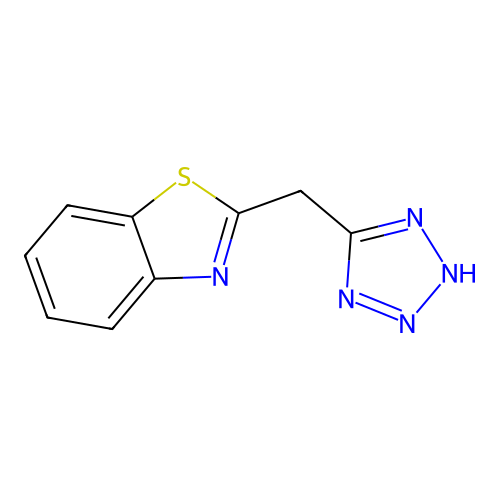 2-(2H-tetrazol-5-ylmethyl)-1,3-benzothiazole structure