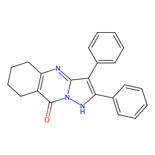 2,3-Diphenyl-5,6,7,8-tetrahydropyrazolo[5,1-b]quinazolin-9-ol structure