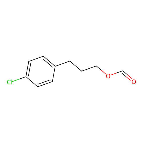 3-(4-Chlorophenyl)propyl formate structure