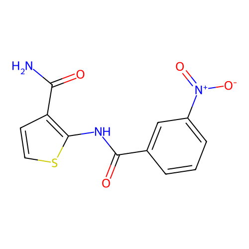 2-(3-Nitrobenzamido)thiophene-3-carboxamide structure