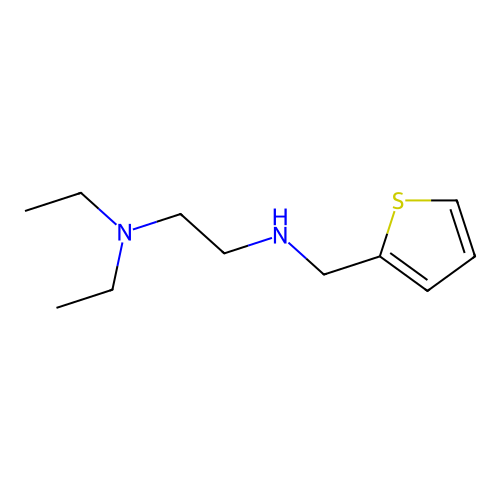 N,N-diethyl-N'-(thien-2-ylmethyl)ethane-1,2-diamine structure