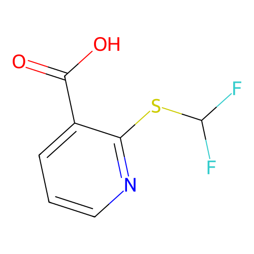 2-[(Difluoromethyl)thio]nicotinic acid structure