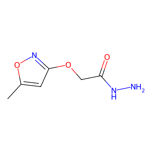 2-[(5-Methyl-1,2-oxazol-3-yl)oxy]acetohydrazide structure