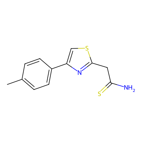 2-[4-(4-Methylphenyl)-1,3-thiazol-2-yl]ethanethioamide structure